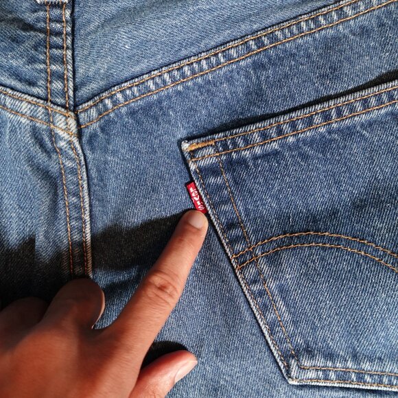 Vintage Levis 501 Straight Fit Jeans Mens 36x30 (Fits 34x30) Faded Made In USA - Picture 4 of 16